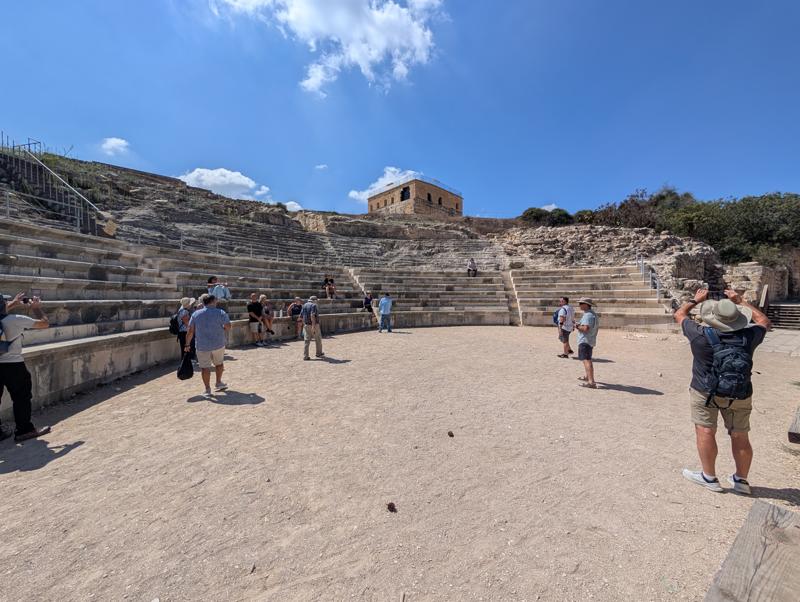 The theater and Crusader citadel