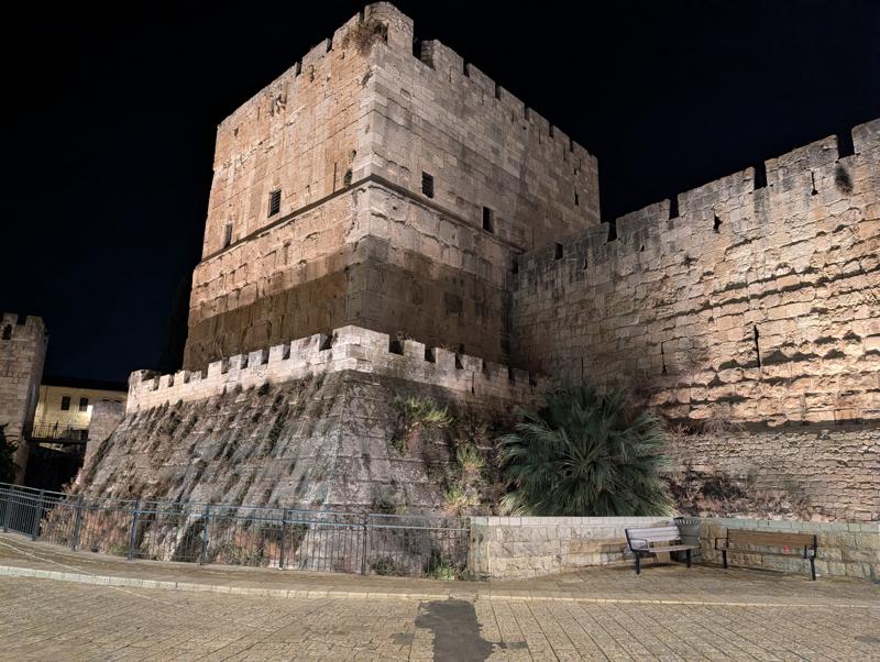 Tower of David after dark